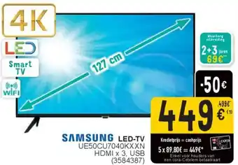 Cora Samsung led-tv UE50CU7040KXXN aanbieding