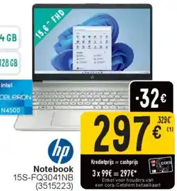 Cora Hp Notebook 15S-FQ3041NB aanbieding