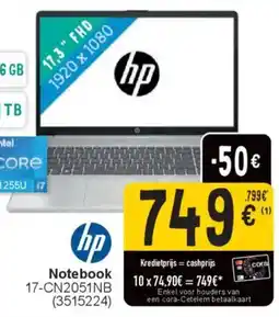 Cora Hp Notebook 17-CN2051NB aanbieding