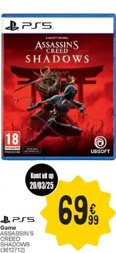 Cora PS5 game assassin's creed shadows aanbieding