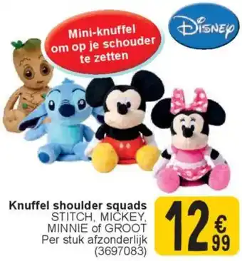 Cora Disney knuffel shoulder squads aanbieding