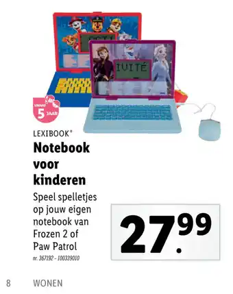 Notebook voor kinderen