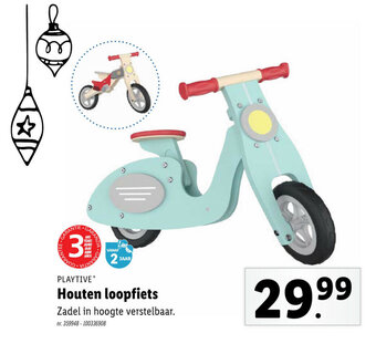 Lidl Houten loopfiets aanbieding