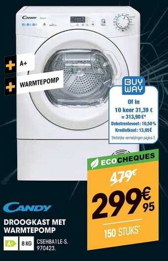 Electro Depot Candy Droogkast Met Warmtepomp aanbieding