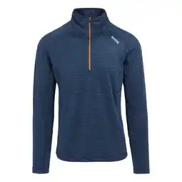 Decathlon Heren Yonder II Half Zip Fleece Top (Maanlicht Denim/Fox) aanbieding