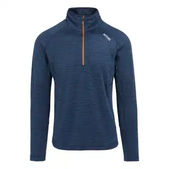 Decathlon Heren Yonder II Half Zip Fleece Top (Maanlicht Denim/Fox) aanbieding