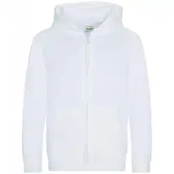 Decathlon Kinder/Kids Hoodie met rits (Arctisch Wit) aanbieding