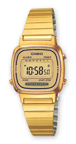 Decathlon Casio Digitaal Horloge Goudkleurig/Goudkleurig LA670WEGA-9EF aanbieding