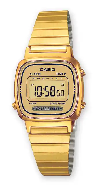 Decathlon Casio Digitaal Horloge Goudkleurig/Goudkleurig LA670WEGA-9EF aanbieding