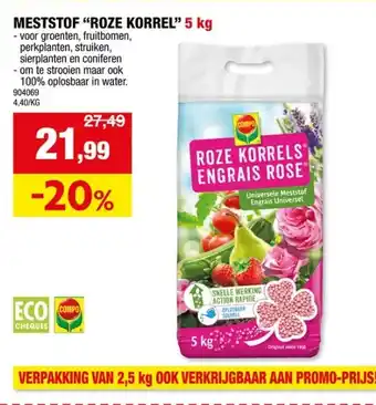 Hubo MESTSTOF ROZE KORREL 5 kg aanbieding