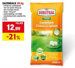 Hubo GAZONKALK 20 kg aanbieding