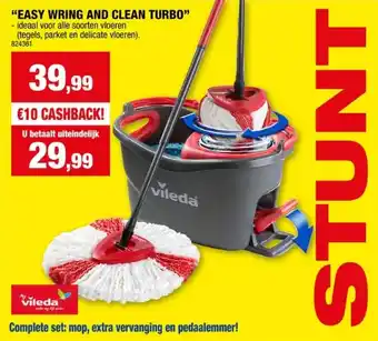 Hubo EASY WRING AND CLEAN TURBO ideaal voor alle soorten vloere aanbieding