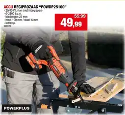 Hubo ACCU RECIPROZAAG POWDP25100 aanbieding