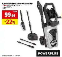 Hubo HOGEDRUKREINIGER POWXG90504 aanbieding