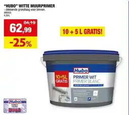 Hubo HUBO WITTE MUURPRIMER aanbieding