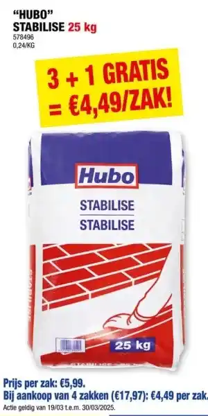 Hubo HUBO STABILISE 25 kg aanbieding