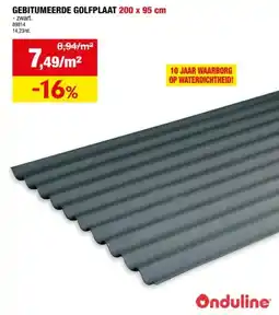 Hubo GEBITUMEERDE GOLFPLAAT 200 x 95 cm aanbieding