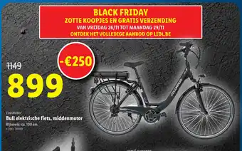 Bull elekstrische fiets, middenmotor