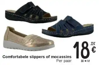 Cora Comfortabele slippers of mocassins aanbieding