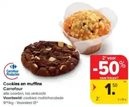 Carrefour Market Cookies en muffins Carrefour aanbieding