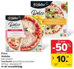 Carrefour Market Pizza Sodebo aanbieding