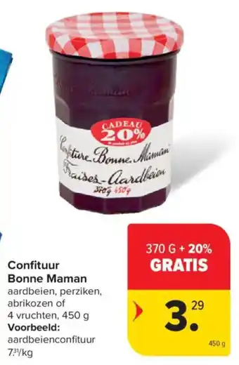 Carrefour Market Confituur Bonne Maman aanbieding