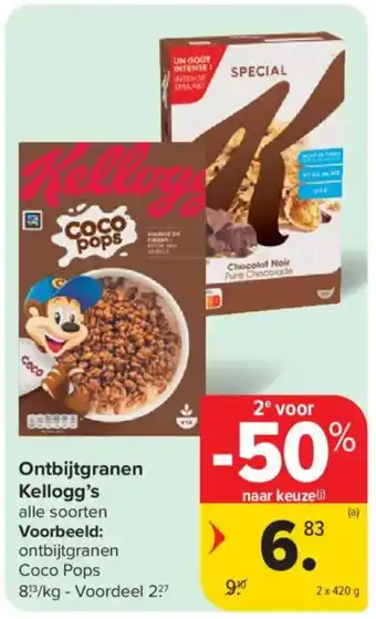 Carrefour Market Ontbijtgranen Kellogg's aanbieding