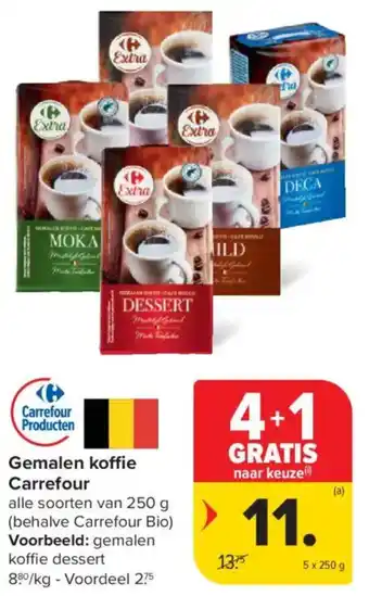 Carrefour Market Gemalen koffie Carrefour aanbieding