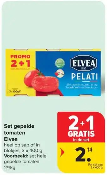 Carrefour Market Set gepelde tomaten Elvea aanbieding