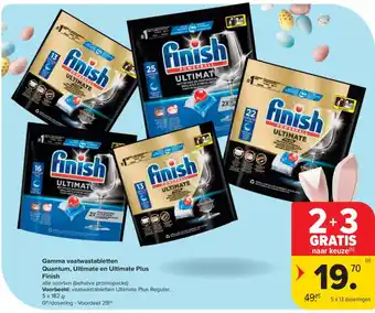 Carrefour Market Gamma vaatwastabletten Quantum, Ultimate en Ultimate Plus Finish aanbieding