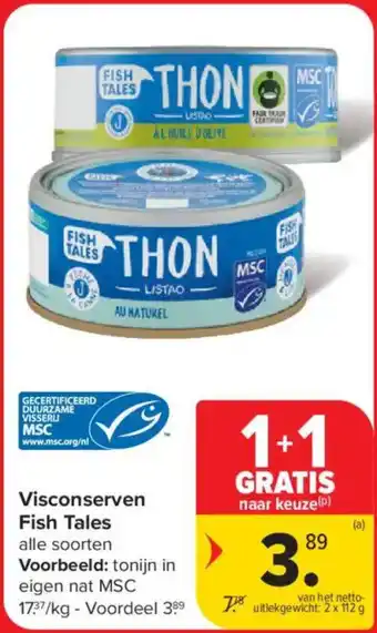 Carrefour Market Visconserven Fish Tales aanbieding