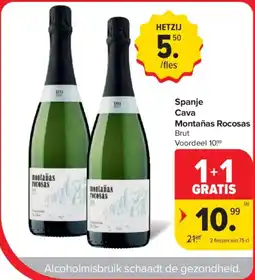 Carrefour Market Spanje Cava Montañas Rocosas Brut aanbieding