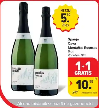 Carrefour Market Spanje Cava Montañas Rocosas Brut aanbieding