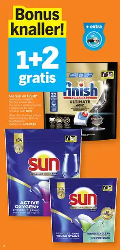 Albert Heijn Alle Sun en Alle Sun en Finish* aanbieding