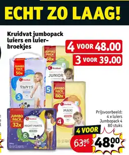 Kruidvat Kruidvat jumbopack luiers en luierbroekjes aanbieding