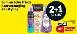 Kruidvat Guhl en John Frieda haarverzorging en -styling aanbieding