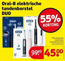 Kruidvat Oral-B elektrische tandenborstel DUO aanbieding