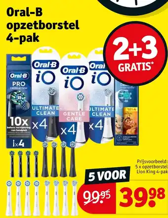 Kruidvat Oral-B opzetborstel 4-pak aanbieding