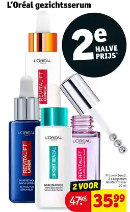 Kruidvat L’Oréal gezichtsserum aanbieding