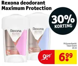 Kruidvat Rexona deodorant Maximum Protection aanbieding