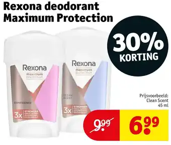 Kruidvat Rexona deodorant Maximum Protection aanbieding