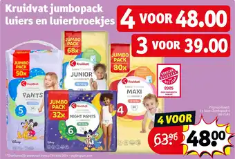 Kruidvat Kruidvat jumbopack luiers en luierbroekjes aanbieding