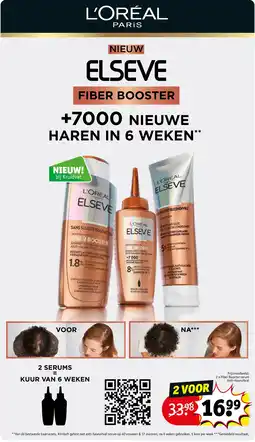 Kruidvat 2 x Fiber Booster serum Anti-Haaruitval aanbieding