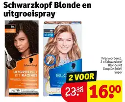 Kruidvat Schwarzkopf Blonde en uitgroeispray aanbieding