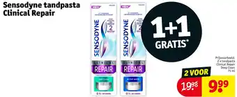 Kruidvat Sensodyne tandpasta Clinical Repair aanbieding