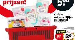 Kruidvat Kruidvat wattenschijfjes en -staafjes aanbieding