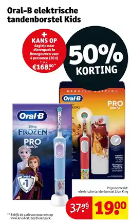 Kruidvat Oral-B elektrische tandenborstel Kids aanbieding