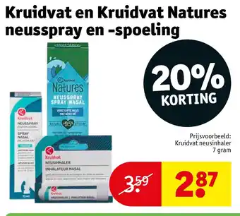 Kruidvat Kruidvat en Kruidvat Natures neusspray en -spoeling aanbieding