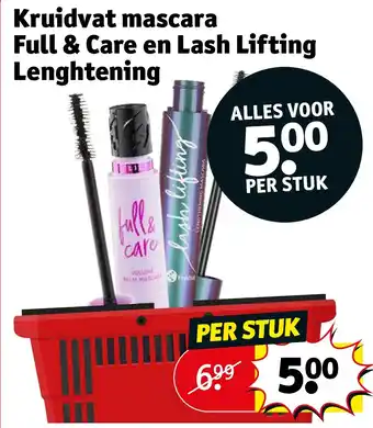 Kruidvat Kruidvat mascara Full & Care en Lash Lifting Lenghtening aanbieding