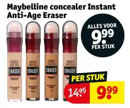 Kruidvat Maybelline concealer Instant Anti-Age Eraser aanbieding